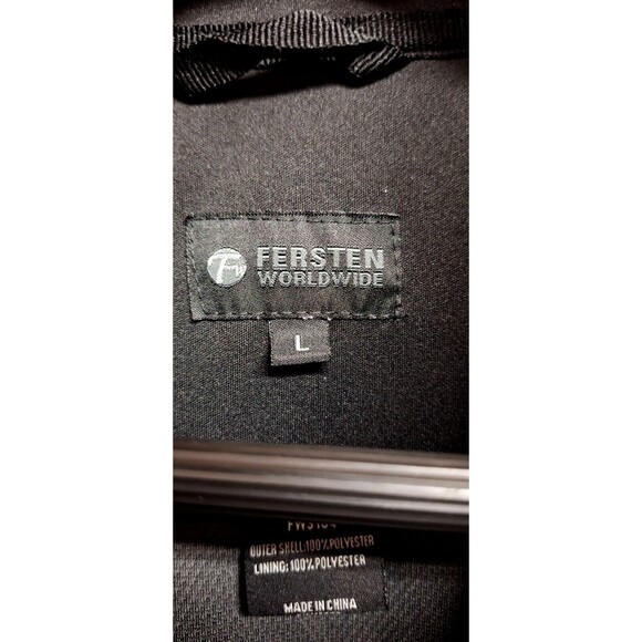 Black Fendt Lightweight Full Zip Jacket Size Large Green Contrast Stitching - Picture 6 of 6